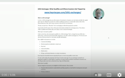 Great primer on 1031 Exchanges