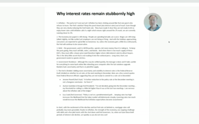 Why interest rates remain stubbornly high
